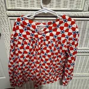Hanna Andersson Red and White Kids Blouse
